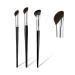 Nose Contour Brush Angled Concealer Brush Under Eye Makeup Brush Set Half Fan-shape Eyebrow Blush Brush Highlighter Brush Contour Brushes for Blending Liquid Cream Powder Cosmetics