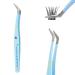 High Precision Blue Lash Tweezers for Eyelash Extensions - DIY Lash Applicator Tool & Tweezers Kit - Buy Online on GoSupps.com