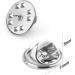 50PCS Metal Pin Backs Locking Clasp for Badge Insignia - Silver Nickel Replacement - Buy Online on GoSupps.com