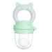 Baby Fruit Feeder Pacifier - Food Dispenser for Infants | Blue & Green | Small Hole Design for Exercise Coordination - Buy Online on GoSupps.com