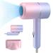 LUFEIS Professional Hair Dryer Foldable Quick Drying Ionic Hairdryer with Concentrator Portable Travel Hairdryer with Heating and Cool Button for Multi Women Man Hairstyles for Home Salon Travel
