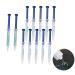 Pevor 12pcs Teeth Whitening Gel Kit -10Pcs Teeth Whitening Gel Refills 35% Carbamide Peroxide Bleaching Gel with 2Pcs Desensitization Gel Works with LED Teeth Whitening Light and Trays (12 X 3ML)