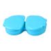 Contact Lens Case 10 Pack Travel Contact Lenses Box Leak-proof Design 10 Months (Blue)