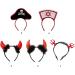 hgnxa Ox Horn Halloween Headband for Womens Girls Daily Wearing Halloween Party Fancy Dress Cosplay Hair Accessories Nurse Hat Headband - Buy Online on GoSupps.com