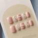 Detachable Handmade false nails with design dopamine bubble love girl press on Nail enhancement false nails (Color : 14 Size : XS)