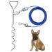 Cable leash for dogs 15ft pantry for dogs plot with a leash tie out cable for camping for courtyard and camping pet leash for medium -sized to large dogs