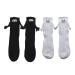 Ntddf Breathable and Sweat-absorbing Couple Holding Hands Socks Magnetic Suction 3D Doll Couple Sock 3D Eyes Couple Socks One Size Black+white 2 Pair
