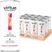 Virtue Yerba Mate - Natural Energy Drink - Sugar Free, Zero Calories, Vegan, Keto Friendly, Gluten Free - 12 x 250ml (Peach & Raspberry)