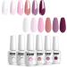 Vishine Gel Nail Polish Set - White Pink Nude Rose Trend Nail Gel 6 Colors - Soak Off Gel Polish Nail Art Home Gel Manicure Kit - Buy Online on GoSupps.com