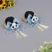 Limtula Womens Bows Hair Clip Cute Plush Panda Decorations Bowknot Hairpin Cosplays Lolitas Hair Accessory for Party Show Red - Buy Online on GoSupps.com