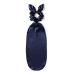 LilySilk Silk Hat for Sleeping Silk Scrunchies 2-in-1 100% Silk Hair Ties for Long Hair with Elastic Adjustable Dark Blue