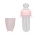 Buy Pink Silicone Baby Feeder & Squeezing Spoon - Skin-Friendly Safe Toothed Pacifier for Outdoor Use - Buy Online on GoSupps.com