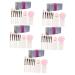 Balacoo 5 Sets Makeup Brush Set Brow Brush Makeup Supplies Women Makeup Brush Women s Suits Makeup Brush Kit Blending Brush Cosmetic Eye Brush Face Tool Travel Artificial Fiber White 10x2.5cm