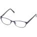 Foster Grant Women's Charlsie Multifocus Reading Glasses Cat-Eye Satin Navy/Transparent 52 mm + 3.25 5010364-325.COM