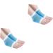 minkissy Socks Moisturizing Heel Socks for Cracked Heels Blue Open Toe spa Gel Socks for Lotion Overnight toeless spa Socks Vented Heel Socks Foot Cover Men and Women Protector Spa - Buy Online on GoSupps.com