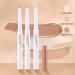 Concealer Pen, High Coverage Concealer, Concealer Pen Against Dark Circles, Waterproof Concealer, Natural Long-Lasting Contour Concealer Pen, 3 Pieces