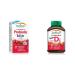 Jamieson Chewable Probiotic for Kids 5 Billion Active Cells - Natural Cherry Flavour & Vitamin D3 for Kids 400 IU - Strawberry Flavour Chewable Tablets + Vitamin D3