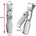 Nail Clippers Ultra Toe with Catcher Anti Splash Steel Heavy Duty Thick Nail Cutter Wide Jaw Toenail Fingernail Silver - Buy Online on GoSupps.com