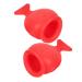 Beavorty 2pcs Silicone Fish Lip Filler Self Suction Plumping Device Natural Lip Plumper Red