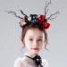 Antler Horn Headband - Christmas Reindeer Hairband with Berry & Tree Branches | Festive Holiday Headwear - Buy Online on GoSupps.com