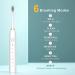 Lukern 2 Pack Sonic Electric Toothbrush | 8 Brush Heads, 6 Modes, 42000vpm | For Adults & Kids | Black & Pink - Buy Online on GoSupps.com