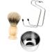 Beavorty Beard Care Set - 2 Razor Brushes Shaving Stand & Bamboo Tools for Men - Buy Online on GoSupps.com
