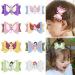Colorful Princess Glitter Hair Bows Set - 8pcs Girls Hair Accessories - Buy Online on GoSupps.com