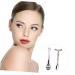Double-End Facial Mask Spoon Set - Portable Beauty Scoop & Eye Cream Applicator | 9.6x3.5cm Silver - Buy Online on GoSupps.com