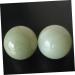 Partykindom Hand Health Balls - Chinese Massage & Gymnasium Balls in Green & White Jade - Perfect for Wrist Exercise & Relaxation - Buy Online on GoSupps.com