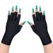 Lotifie uv Protection Gloves for Gel Nails lamp, Anti UV Light Glove for Manicures Nail Art (Black)