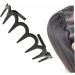 1pc Unisex Wavy Headband Black Spring Wavy Metal Hair Band with Long Teeth Hairhoop Sports Headband Headwear Accessories Black - Buy Online on GoSupps.com