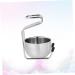 Angoily Stainless Steel Razor Brush Holder Rustproof Handcrafted Stand for Grooming Essentials - Buy Online on GoSupps.com