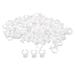 ROSENICE Disposable Glue Holder Rings Plastic for Eyelash Extensions 100pcs(White)