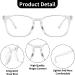 Blue Light Blocking Glasses Clear Anti-Glare Glasses Clear Glasses Light to Prevent Eye Fatigue Anti Blue Light Blocking Reading Glasses Unisex for Women Girl and Men (Transparent Glasses Frames) - Buy Online on GoSupps.com