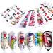 NAIL ANGEL 9 Sheets Nail Art Water Decals Water Transfer Sticker Lips Beauty Different Patterns Decals for fingernail and toenail Manicure 10190