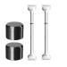 2 Both Ends Lower Lash Stamp - 2-in-1 Lower Eyelash Stamp Set Eye r Stamps with Ink Reusable Bottom Eyelash Stamp Lower Lashes Extensions Natural Look for Make up Beginner