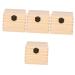 Minkissy 4 pieces of storage box for essential oils gift boxes for jewelry organizer for storing jewelry craft boxes made of wood jewelry organizer wooden suitcase etheric oil