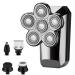 Head Shavers for Bald Men 8in1 Rechargeable Electric Shaver Five Floating Heads Razors Hair Clipper Nose Ear Hair Trimmer Men Facial Cleaning Brush