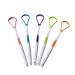 EBSBAG 5pcs Tongue Scraper Soft Silicone Tongue Brush Clean Mouth Brush Cleaner Oral Health Random Color