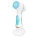 Facial Cleansing Brush Soft Silicone Brush Head Electric Face Scrubber with 3 Cleanser Heads 360 Degree Rotation Waterproof Face Brush Set for Deep Cleaning for Women & Men