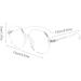 Orbgons Blue Light Blocking Glasses for Women - Reading Gaming & Screen Use - One Size Fits All - Reduce Eyestrain with Stylish White Frame - Buy Online on GoSupps.com