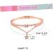 Minkissy Women's Star Bracelet - Rose Gold Cuff with Crystals | Elegant Strass Design 19.5cm - Buy Online on GoSupps.com