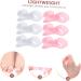 Healvian Double Hole Toe Splitter Nail Art Tool - 12pcs Toe Spreader Set for Bunions, Hammer Toe Corrector, Toenail Separator - Foot Care Kit 5.6x2cm - Buy Online on GoSupps.com