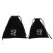 Baluue 2pcs Storage Bag Travel Hairdryer Organizer Hair Dryer Storage Pouch Gym Bag Black Flocking Cloth 1
