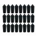 INOOMP 40Pcs Dart Flight Protectors Plastic Dart Wing Corrector Dart Flight Wing Savers 90 Degrees Dart Protector Competition Dart Accessories Black