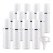 Zeoabsy 24 pieces 30ml not refillable empty white plastic airless cream donor pump dispenser with silver edge pumping pum for cosmetics lottery gel trip - no straw required required