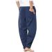 CEWIFO Men s Loose Cotton Linen Pants & 3/4 Cargo Shorts - Lightweight Summer Apparel in Black & Blue XXL - International Shipping Available - Buy Online on GoSupps.com
