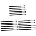 Healeved 18 Pcs Flat Eyebrow Brush Concealer Brush Eyeliner Brush Slanted Eye Brush Black Artificial Fiber