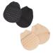 Abaodam 2 Pairs Womens Toe Topper Socks with Padding Pads Non Skid Forefoot Pads Cushions Reusable Toe Socks Pads for High Heels