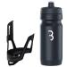 BBB cycling water bottle and holder combination universal bike bottle holder for racing bike and MTB light plastic dualcage and comptank BBC-39C dark gray/black/white